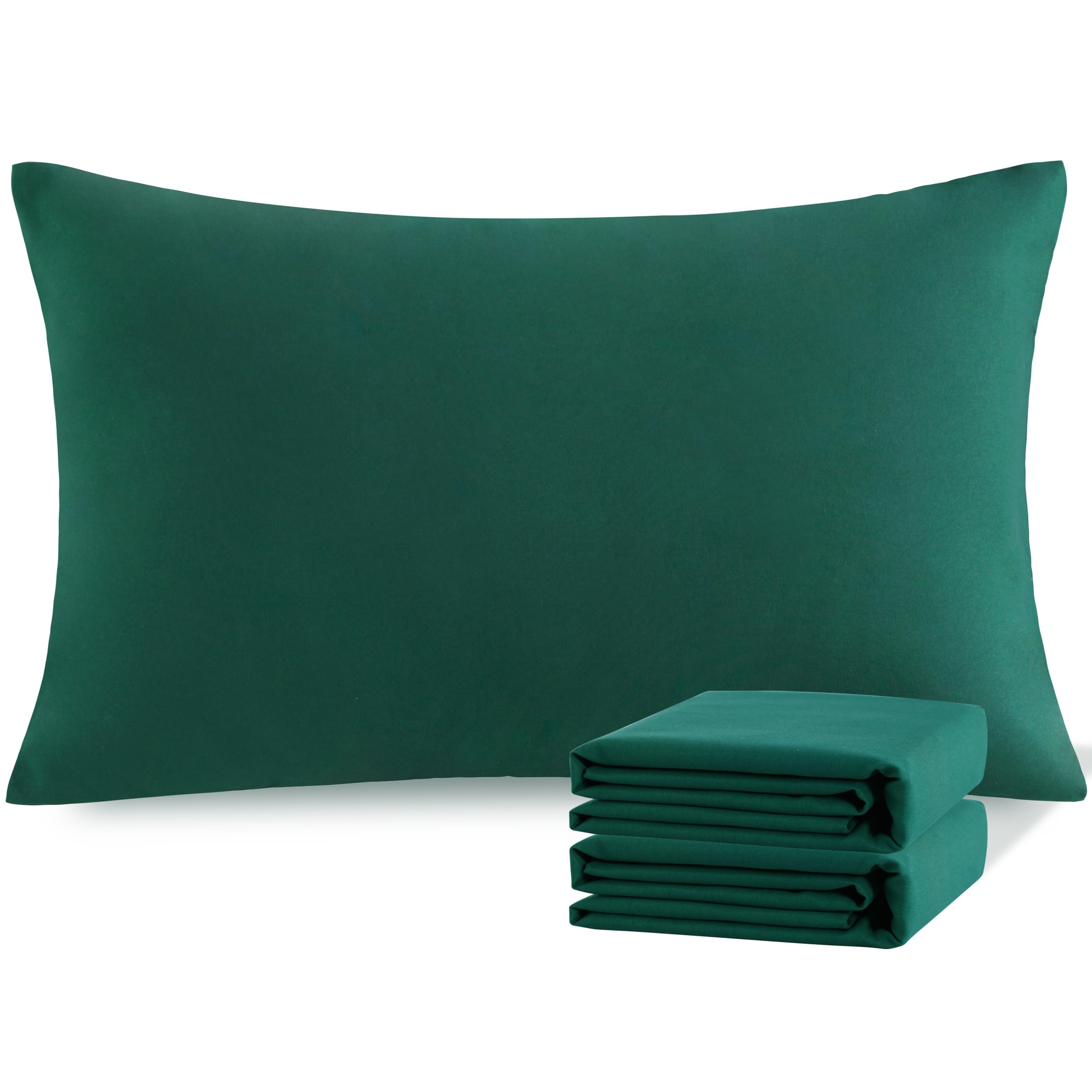 Ntbay 1800 Thread 100% Brushed Microfiber Queen Pillow Cases Set Of 4, Super Soft And Cozy, Wrinkle, Fade, Stain Resistant With